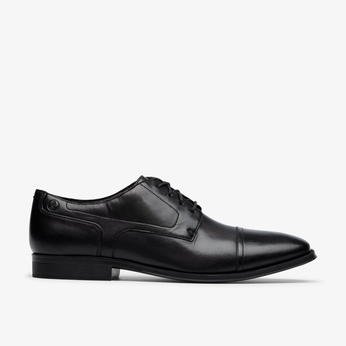 Clarks Recommended / Paulton Cap Black Leather