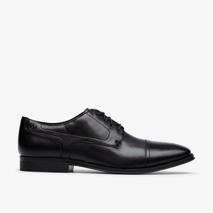 Clarks Recommended / Paulton Cap Black Leather