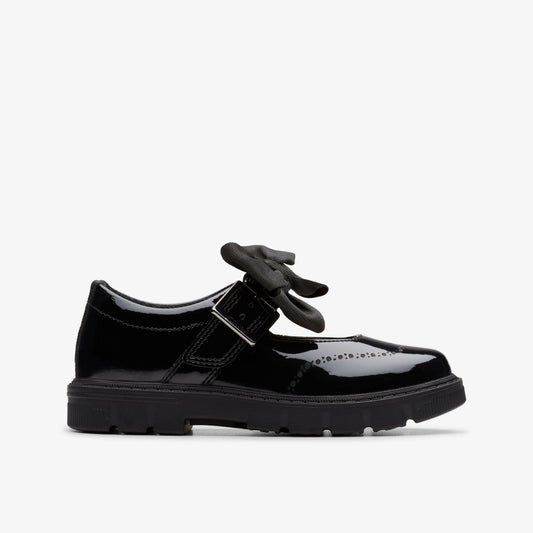 Clarks Great Value / Lorcam Jane Kid Black Patent