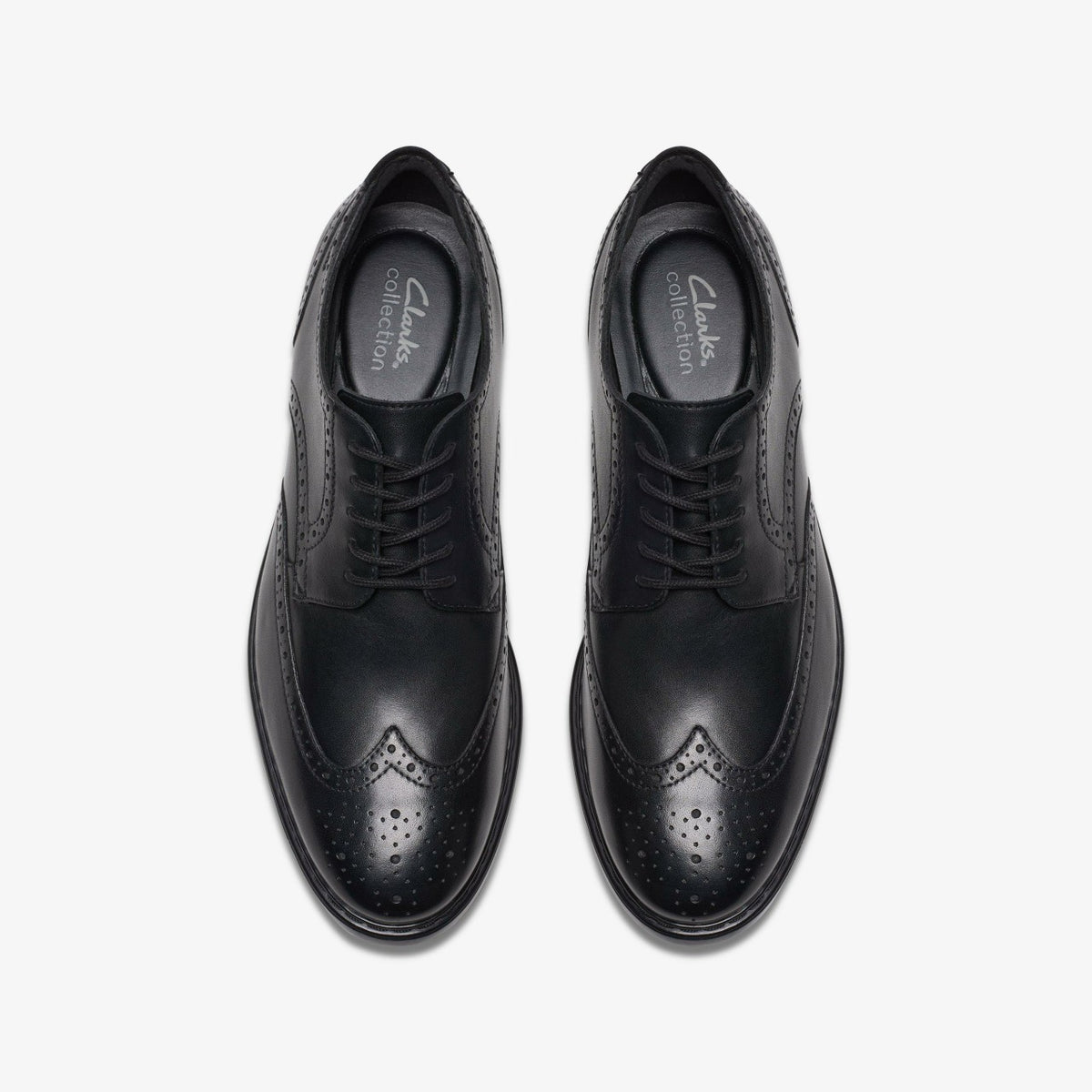 Clarks Trending / Banbury Tip Black Leather