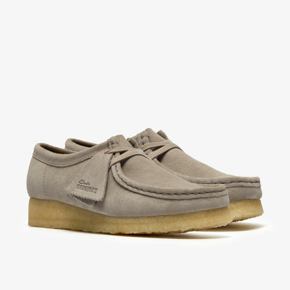 Clarks Sale / Wallabee Pale Grey Suede