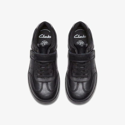 Clarks Trending / Disco Pace Kid Black Leather