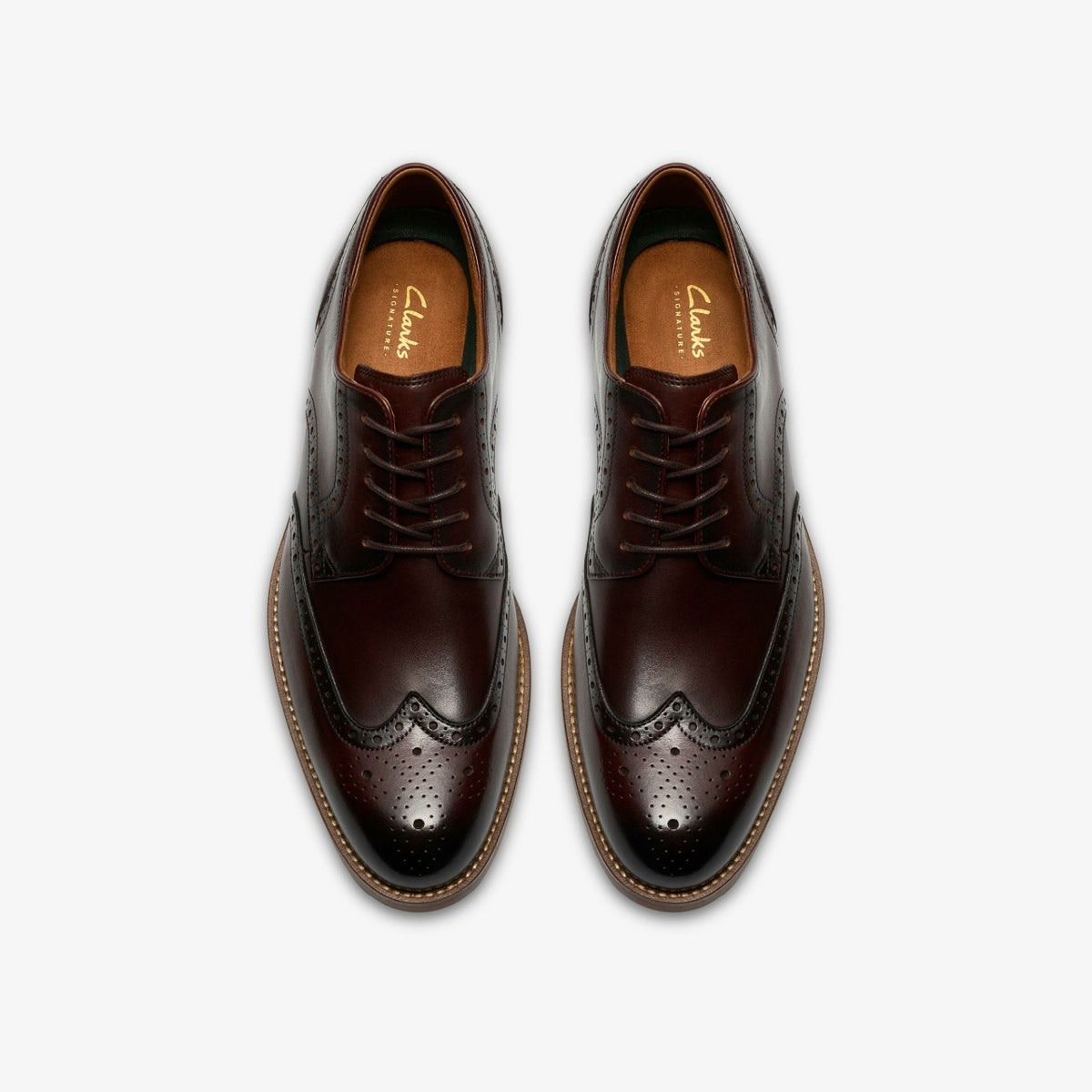 Clarks Discount / Craft Remi Tip Brown Leather
