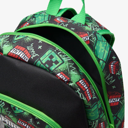 Clarks Hot Sale / Minecraft Large Backpack Black/Green