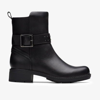 Clarks Special Offer / Hearth Buckle Black Leather