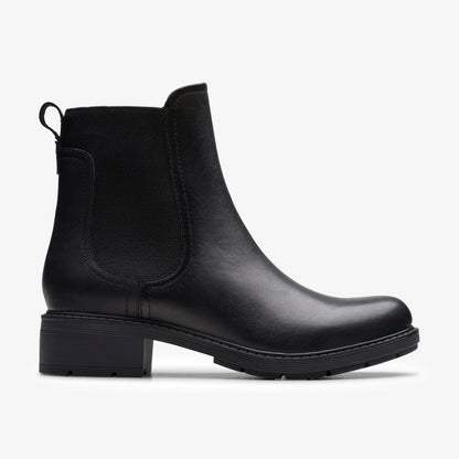 Clarks Sale / Hearth Top Black Leather