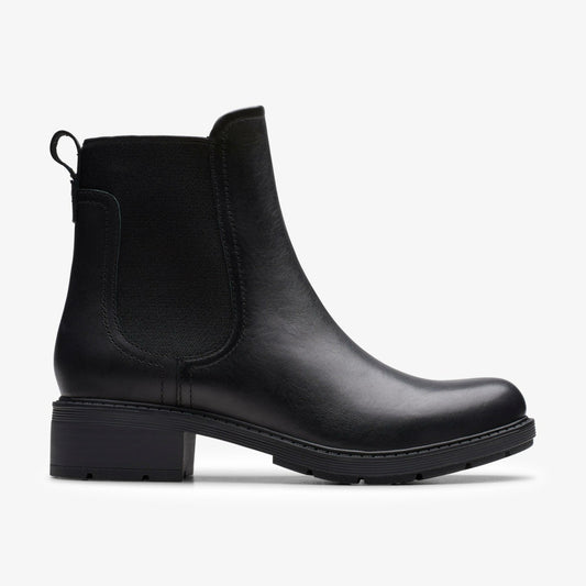 Clarks Sale / Hearth Top Black Leather