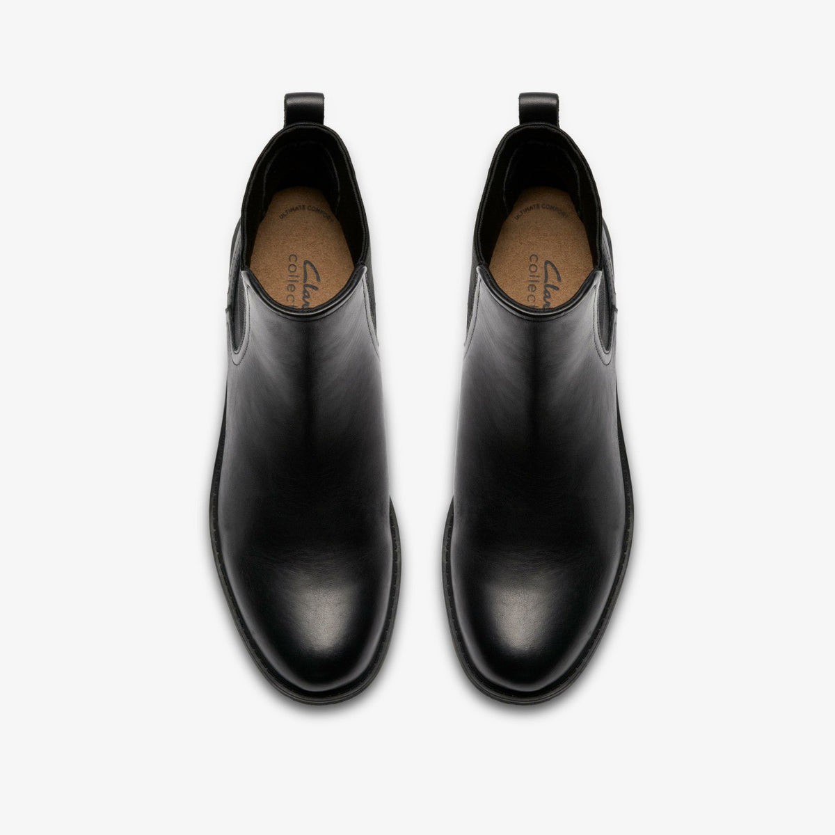 Clarks Sale / Hearth Top Black Leather