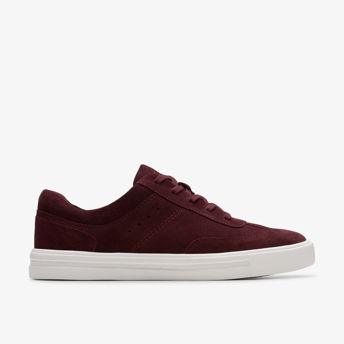 Clarks Popular / Makea Court Burgundy Suede