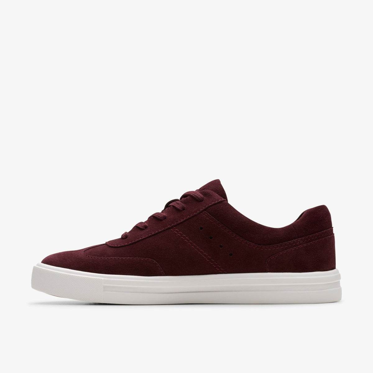 Clarks Popular / Makea Court Burgundy Suede