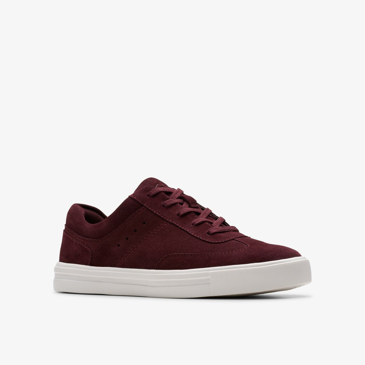 Clarks Popular / Makea Court Burgundy Suede