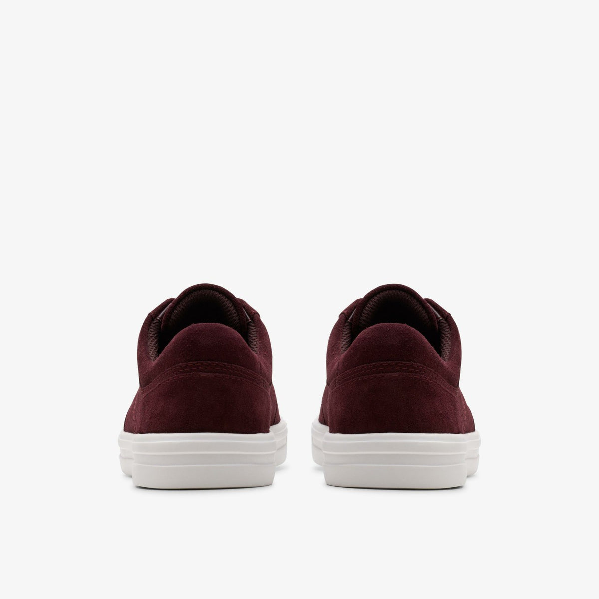 Clarks Popular / Makea Court Burgundy Suede