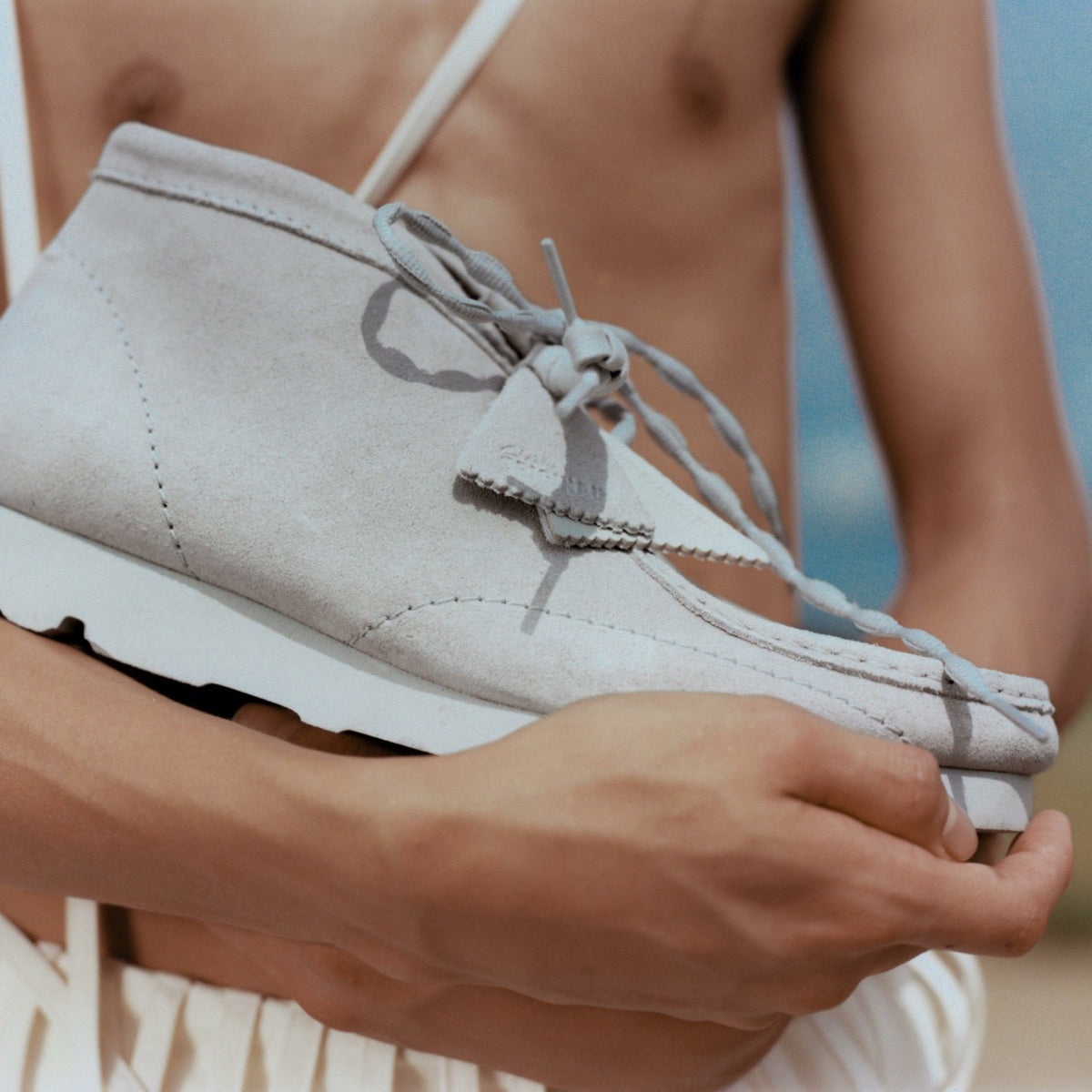 Clarks Sale / Wallabee Boot PAF Grey/Blue