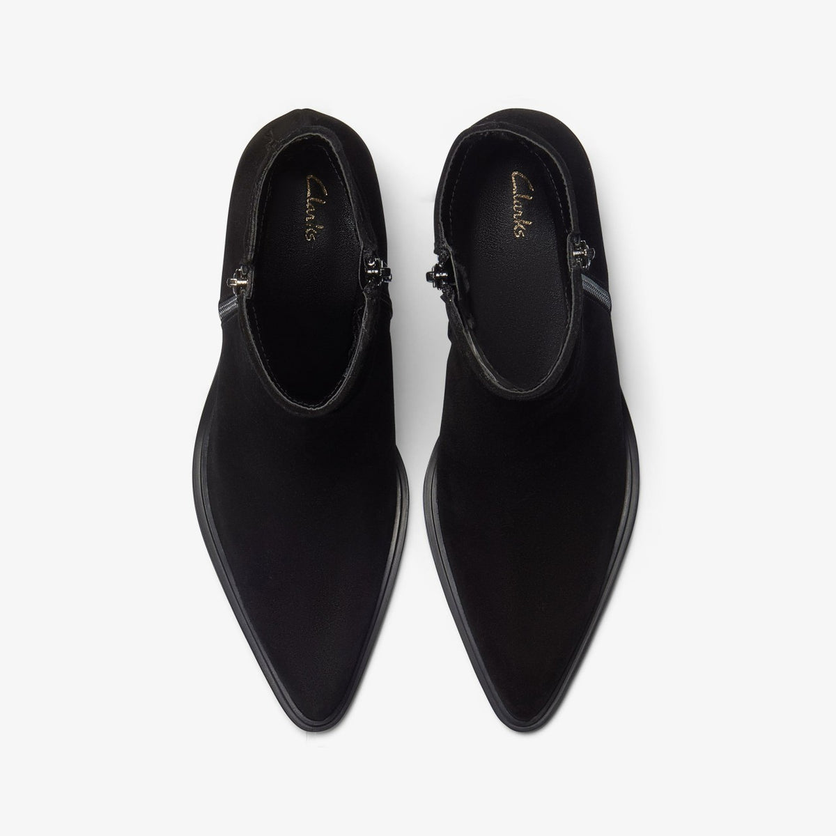 Clarks Latest / Jesse Zip Black Suede