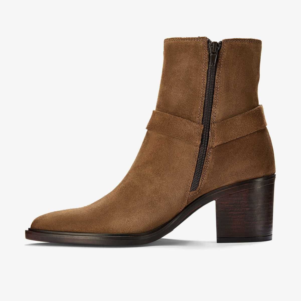 Clarks New / Jesse Buckle Dark Tan Suede