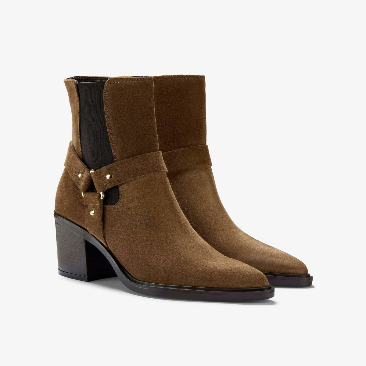 Clarks New / Jesse Buckle Dark Tan Suede