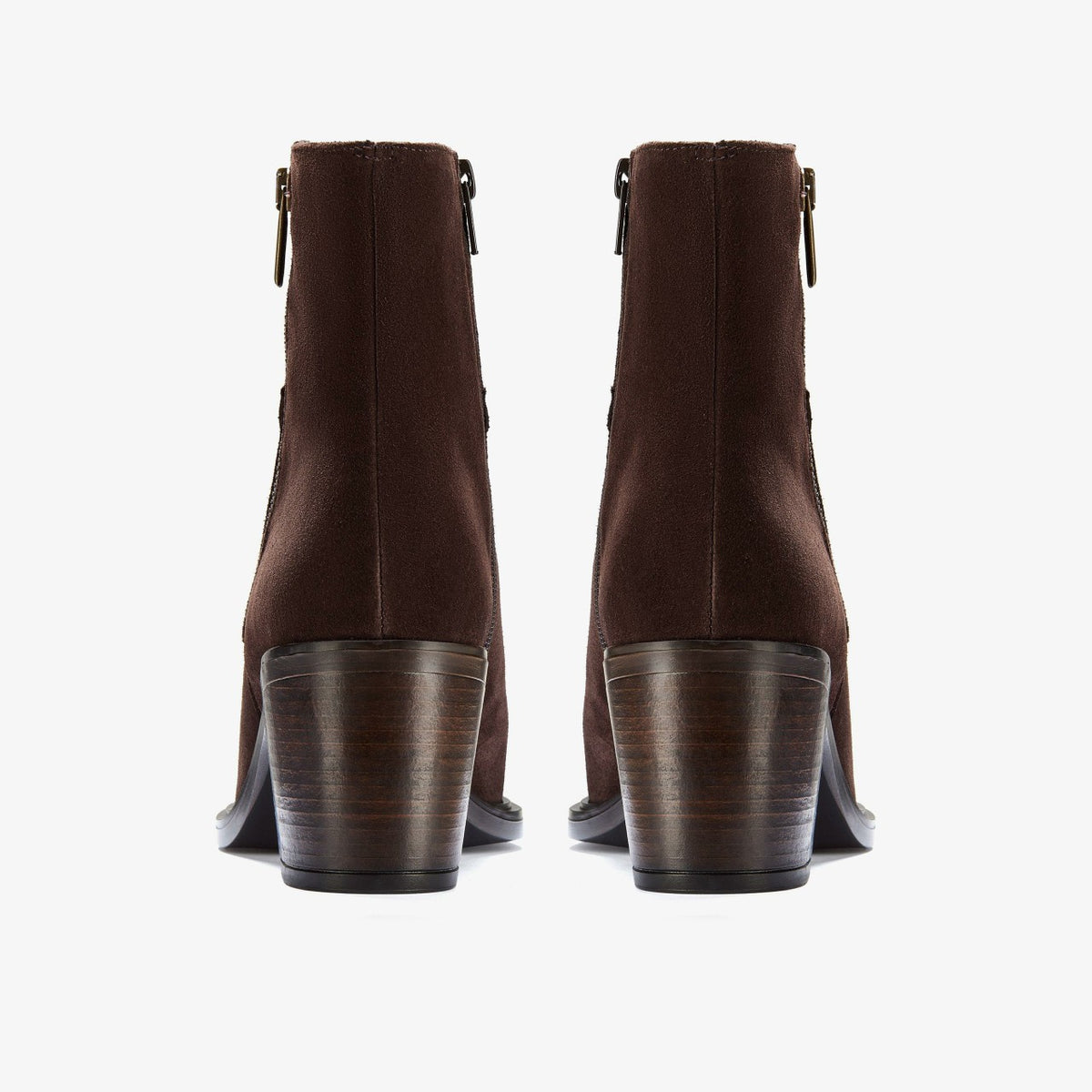 Clarks Latest / Jesse Zip Dark Brown Suede