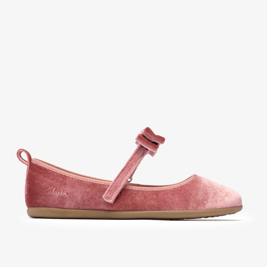 Clarks Deals / Charm Bow Kid Dusty Pink