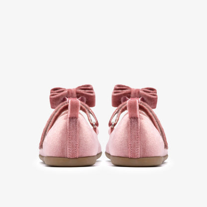 Clarks Deals / Charm Bow Kid Dusty Pink