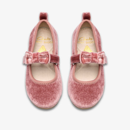 Clarks Smart Buy / Charm Bow Toddler Dusty Pink