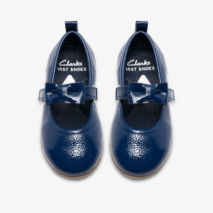Clarks Deals / Charm Bow Toddler Navy Patent
