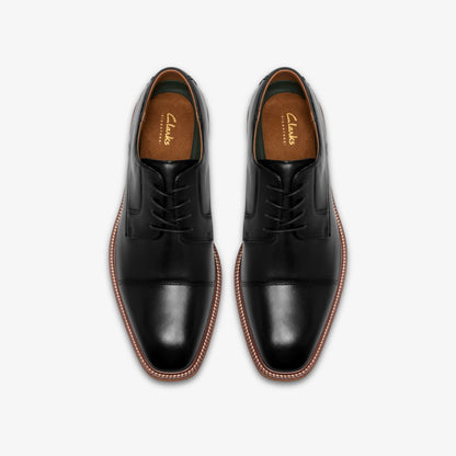 Clarks Sale / Craft Emile Black Leather