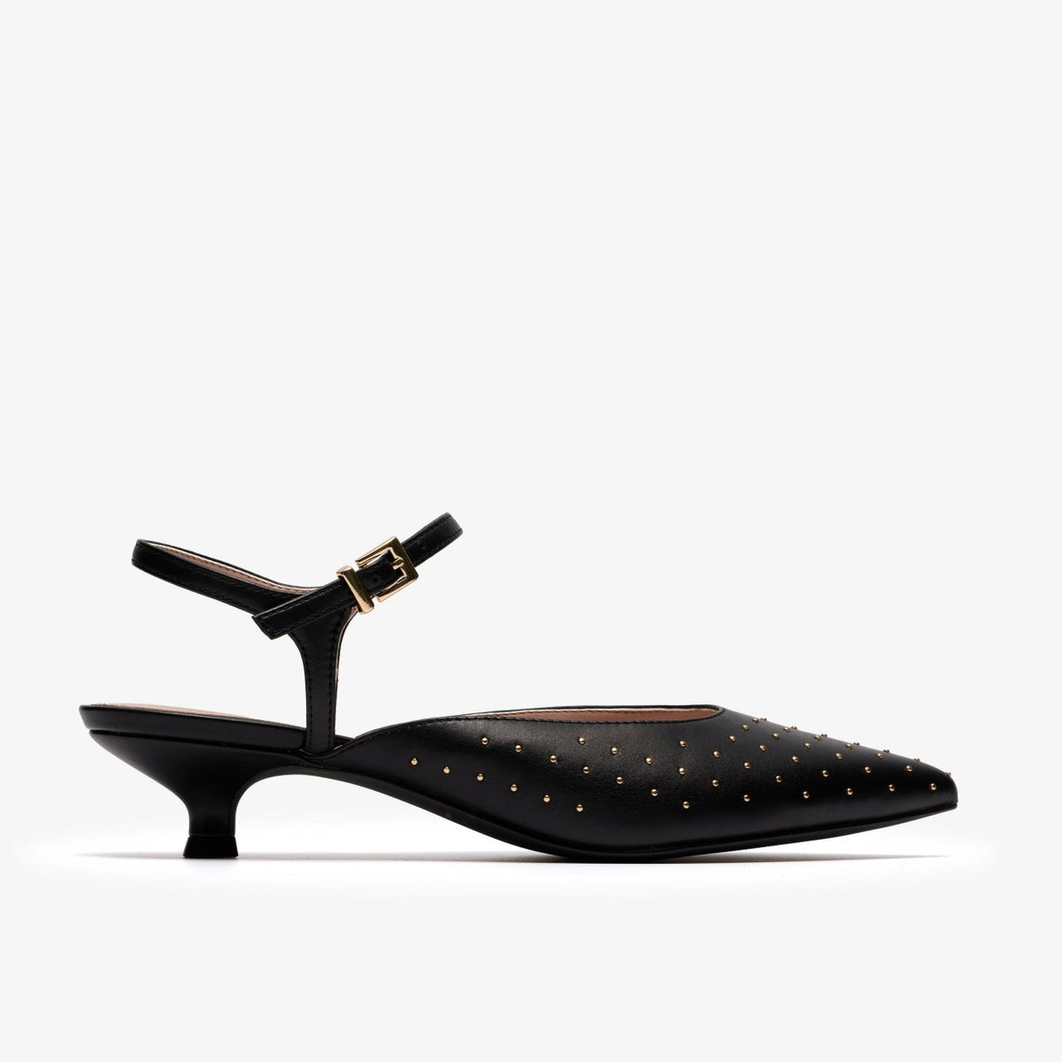 Clarks Recommended / Pisa Stud Black Leather