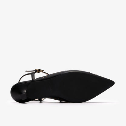 Clarks Recommended / Pisa Stud Black Leather