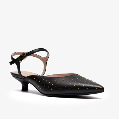 Clarks Recommended / Pisa Stud Black Leather