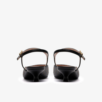 Clarks Recommended / Pisa Stud Black Leather