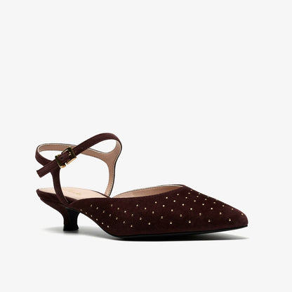 Clarks Classic / Pisa Stud Brown Suede