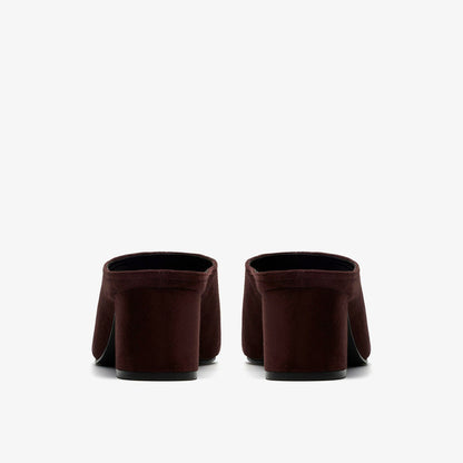 Clarks Recommended / Siray Mule Dark Brown Suede