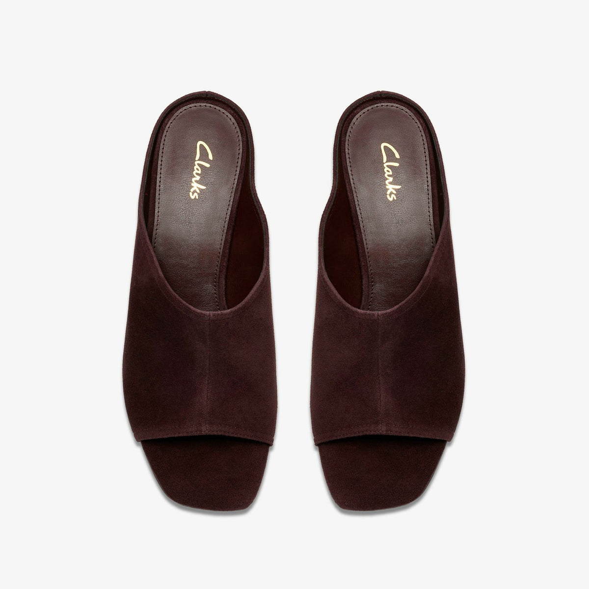 Clarks Recommended / Siray Mule Dark Brown Suede