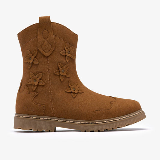 Clarks Top Pick / Adelaide Mid Kid Tan