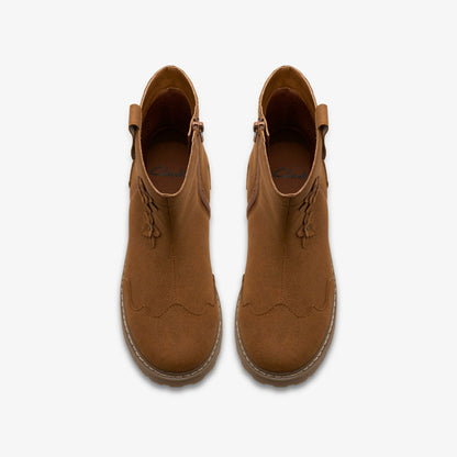 Clarks Top Pick / Adelaide Mid Kid Tan