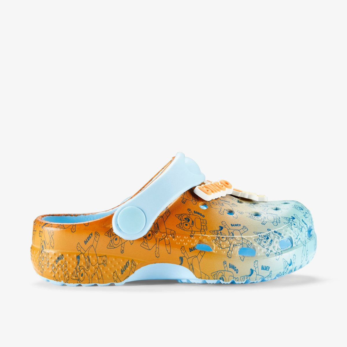 Clarks Discount / Bluey Fade Clog Kid Blue Combination