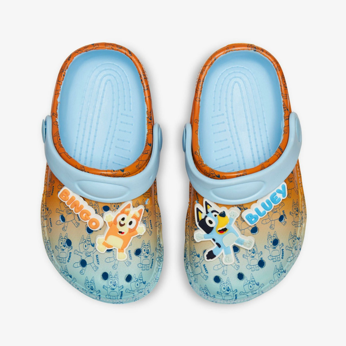 Clarks Discount / Bluey Fade Clog Kid Blue Combination