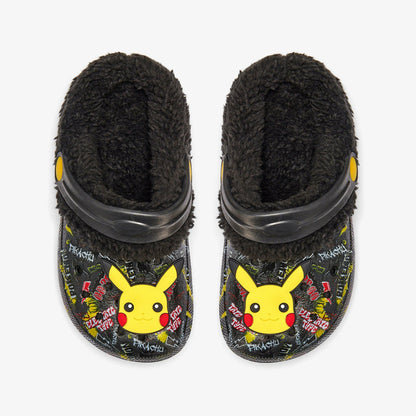 Clarks Exclusive / Pika Clog Warm Lined Kid Black Combination