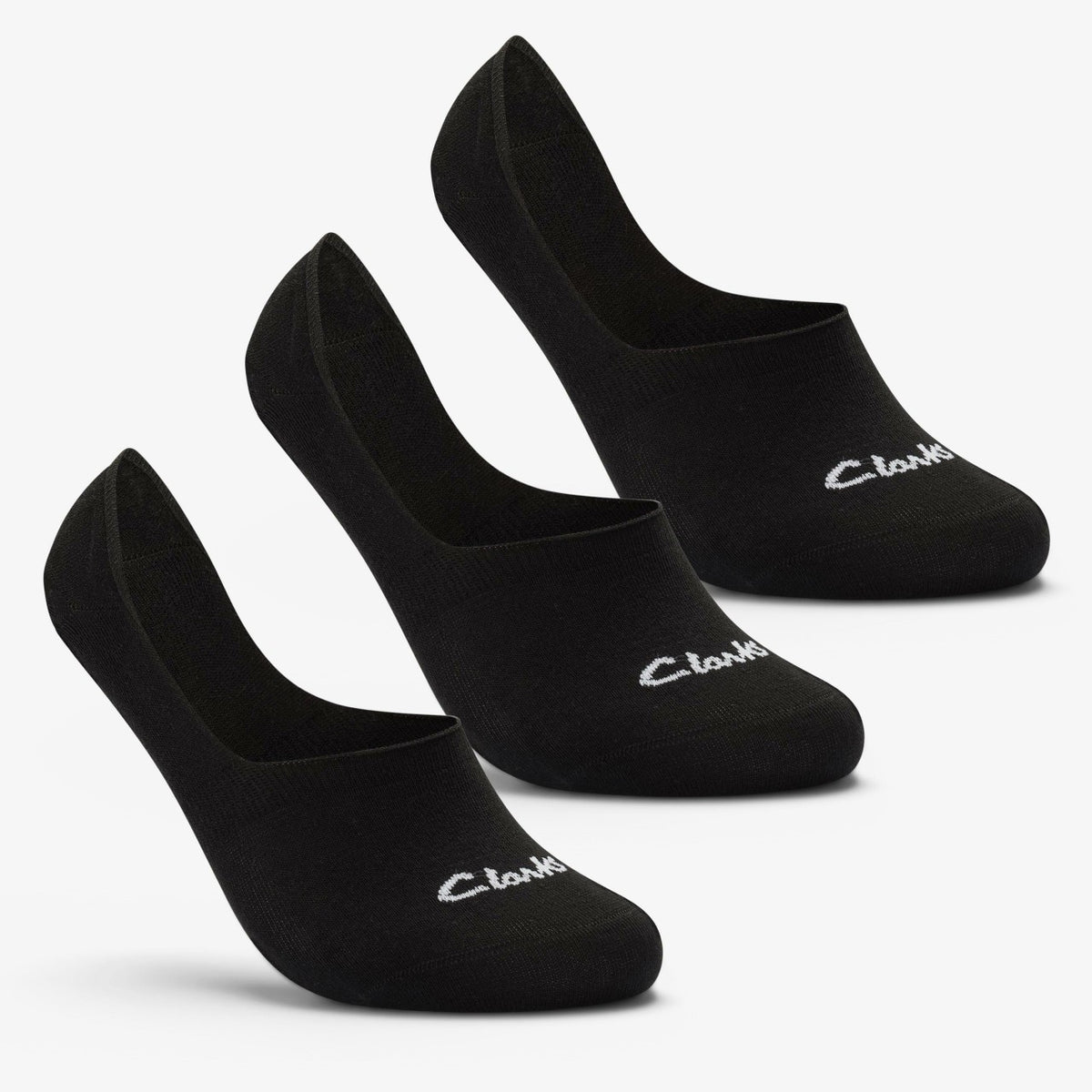 Clarks Great Value / Sock Liners 3 Pack Size 6-11 Black Black