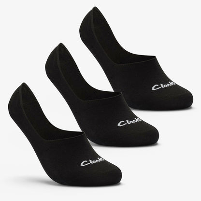 Clarks Great Value / Sock Liners 3 Pack Size 6-11 Black Black