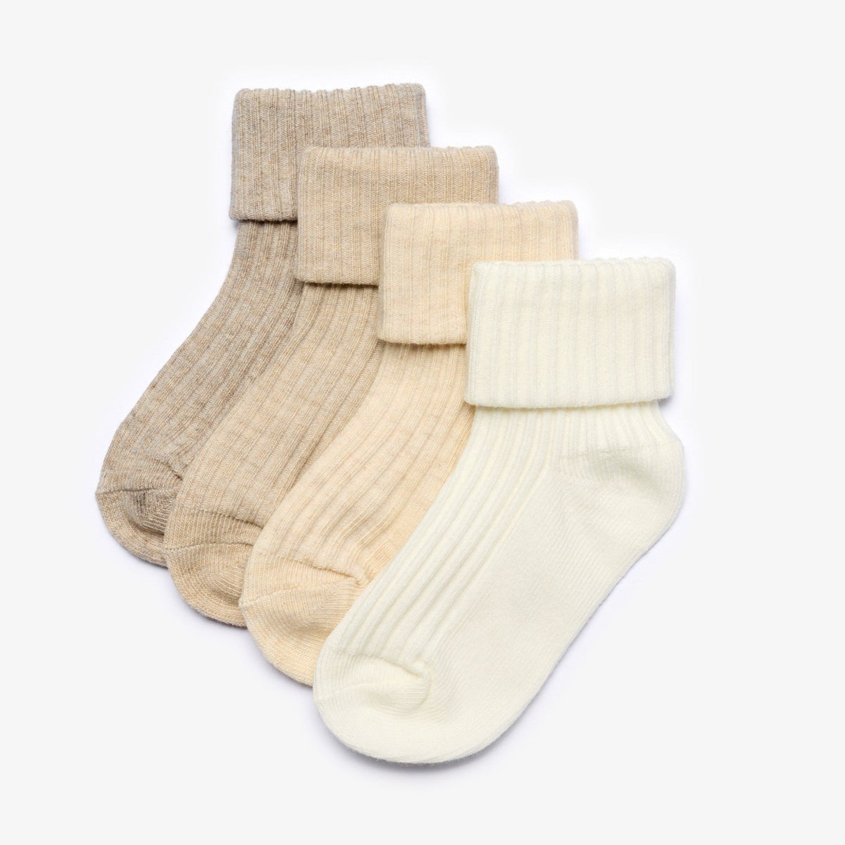 Clarks Quality / Beige Socks 4 Pack 6-12 months Beige Combination