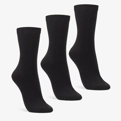 Clarks Premium / 3 Pack Socks Size 2-8 Black Black