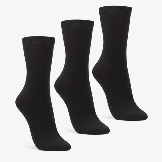 Clarks Premium / 3 Pack Socks Size 2-8 Black Black