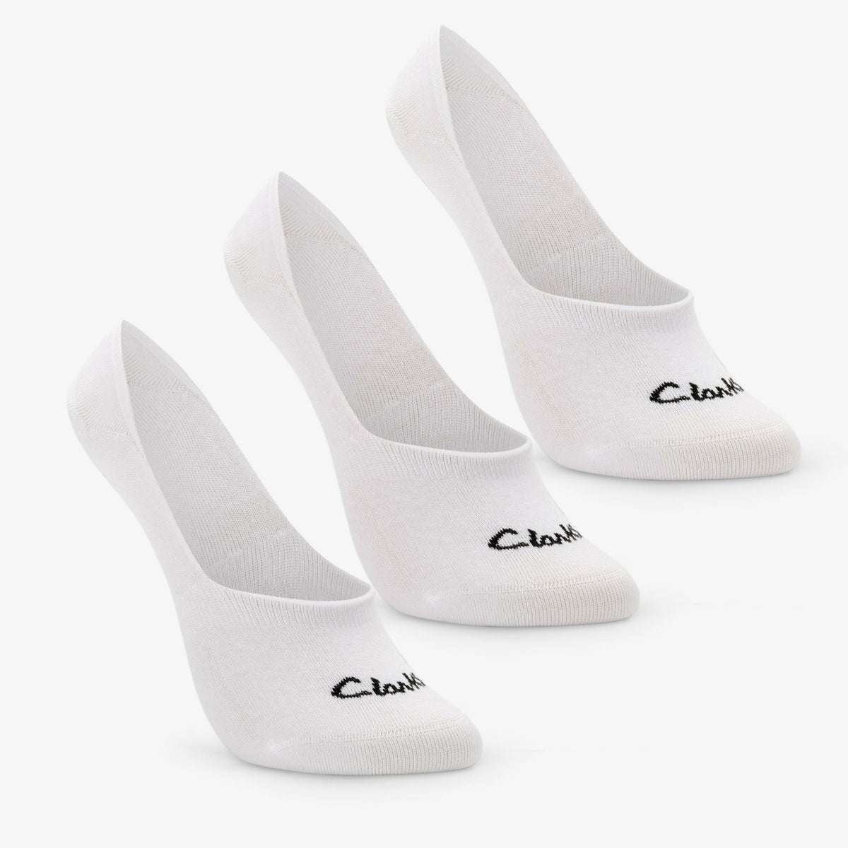 Clarks Quality / Sock Liners 3 Pack Size 2-8 White