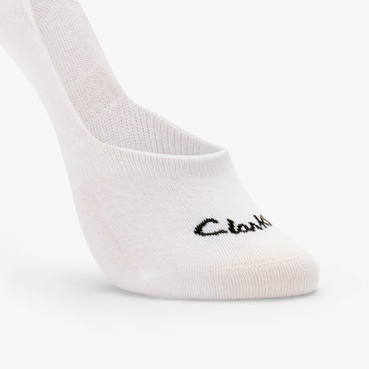 Clarks Quality / Sock Liners 3 Pack Size 2-8 White