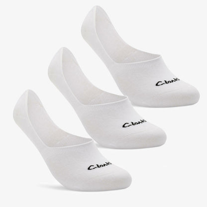 Clarks Sale / Sock Liners 3 Pack Size 6-11 White